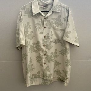 Maui Trading Co - Men’s Aloha Print Button Down T-shirt Large
